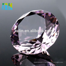 Anniversaire Cadeau 40mm K9 Cristal Clair Diamant Bijoux Cristal Ornements Artisanats